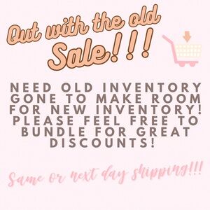Old inventory sale! For greater discounts make sure to bundle!